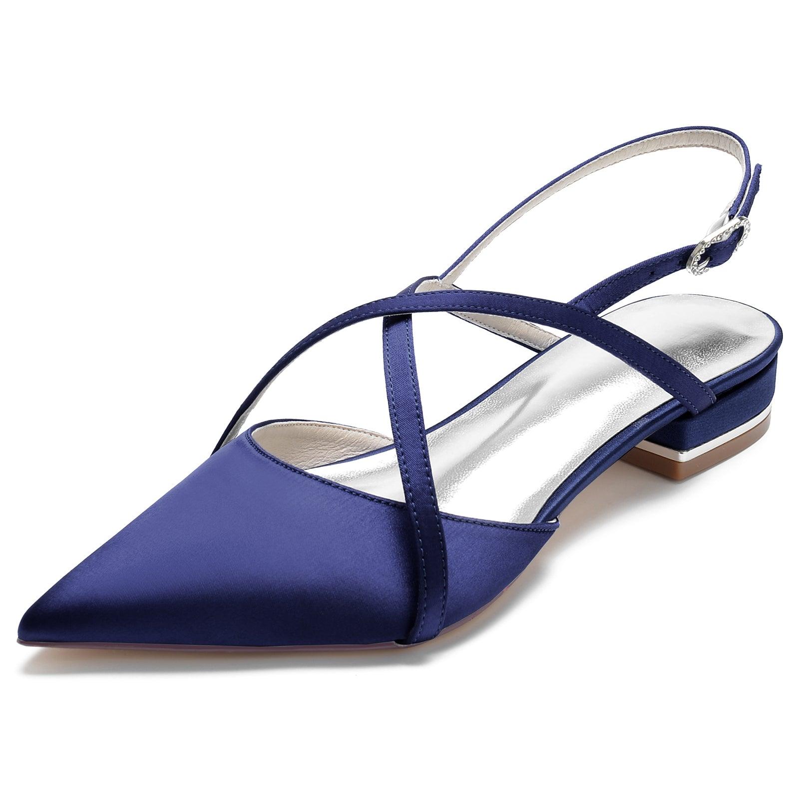 Flat Heel 2.5cm Silk-Like Shoes CK0252 - COCOMELODY