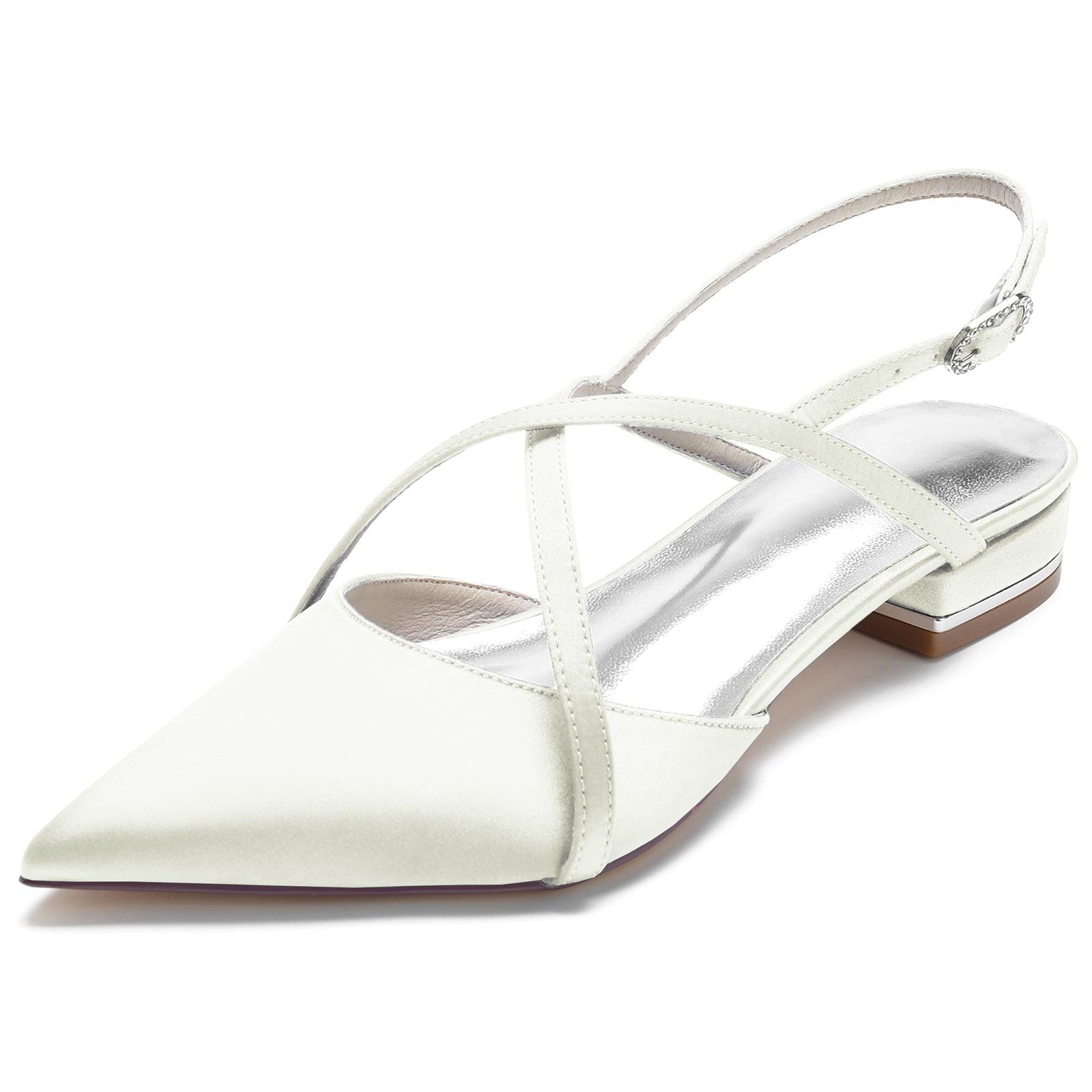 Flat Heel 2.5cm Silk-Like Shoes CK0252 - COCOMELODY