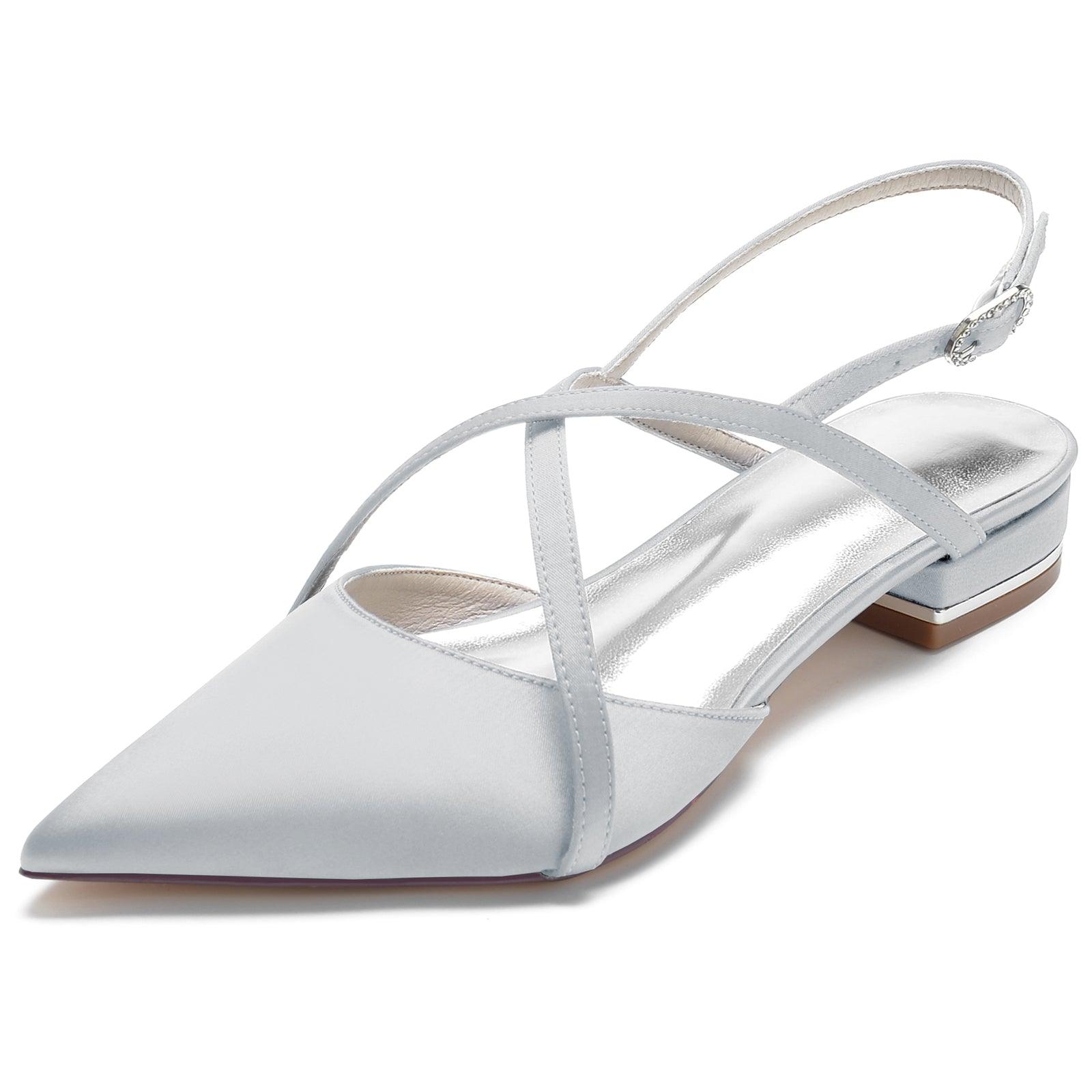 Flat Heel 2.5cm Silk-Like Shoes CK0252 - COCOMELODY
