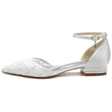 Flat Heel 2.5cm Lace Shoes CK0254 - COCOMELODY