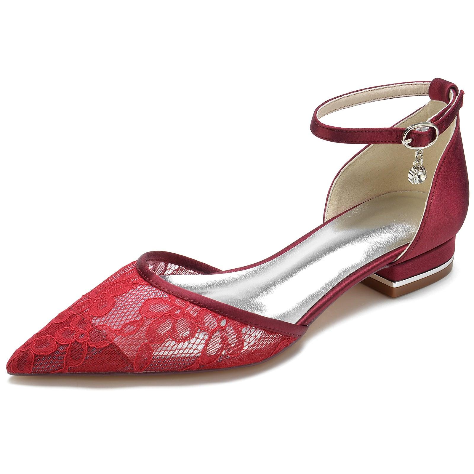 Flat Heel 2.5cm Lace Shoes CK0254 - COCOMELODY