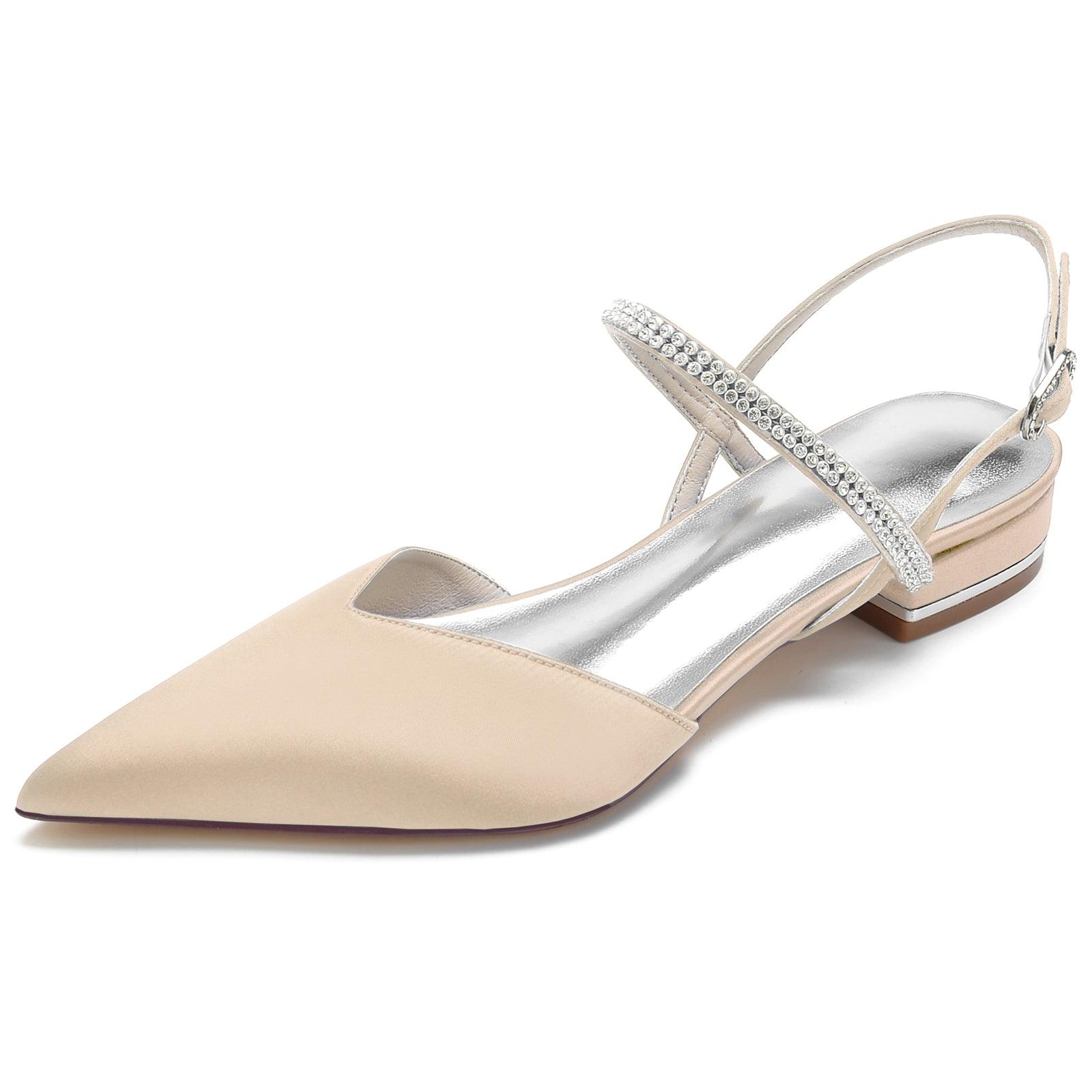Flat Heel 2.5cm Silk-Like Shoes CK0255 - COCOMELODY