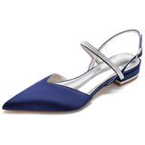 Flat Heel 2.5cm Silk-Like Shoes CK0255 - COCOMELODY