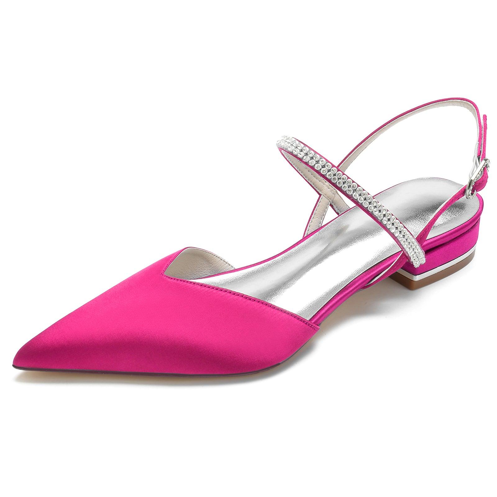 Flat Heel 2.5cm Silk-Like Shoes CK0255 - COCOMELODY