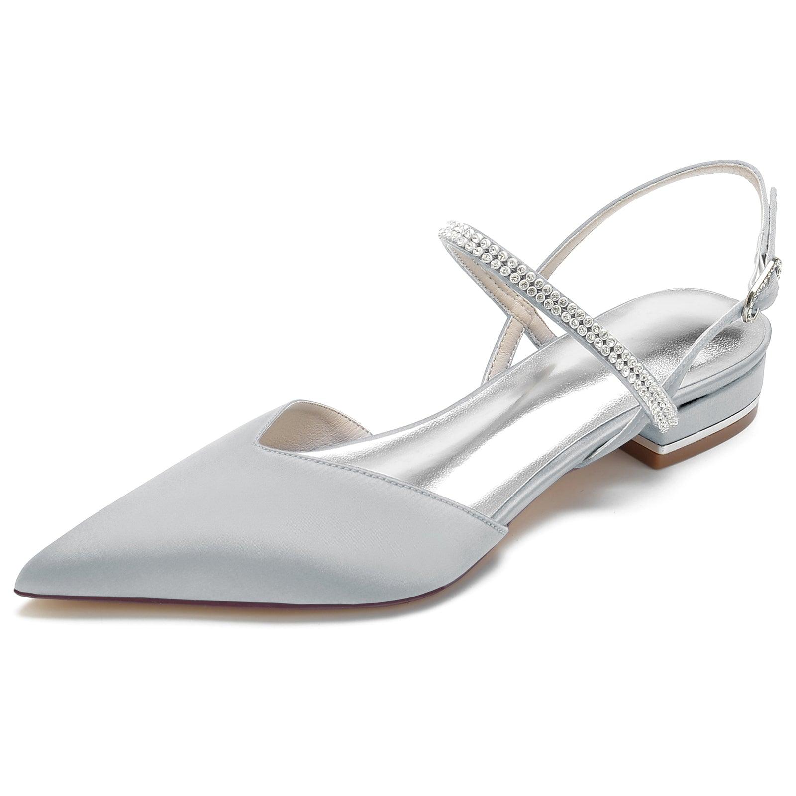Flat Heel 2.5cm Silk-Like Shoes CK0255 - COCOMELODY
