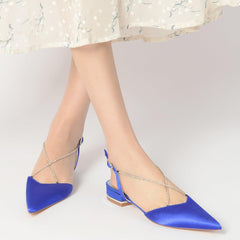 Flat Heel 2.5cm Silk-Like Shoes CK0256 - COCOMELODY
