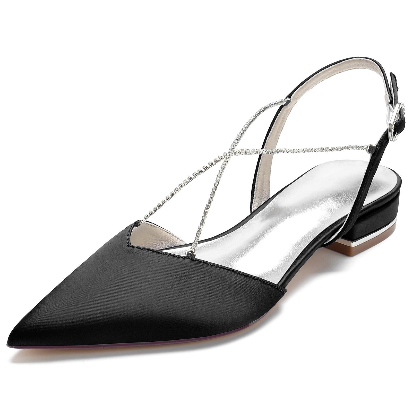 Flat Heel 2.5cm Silk-Like Shoes CK0256 - COCOMELODY