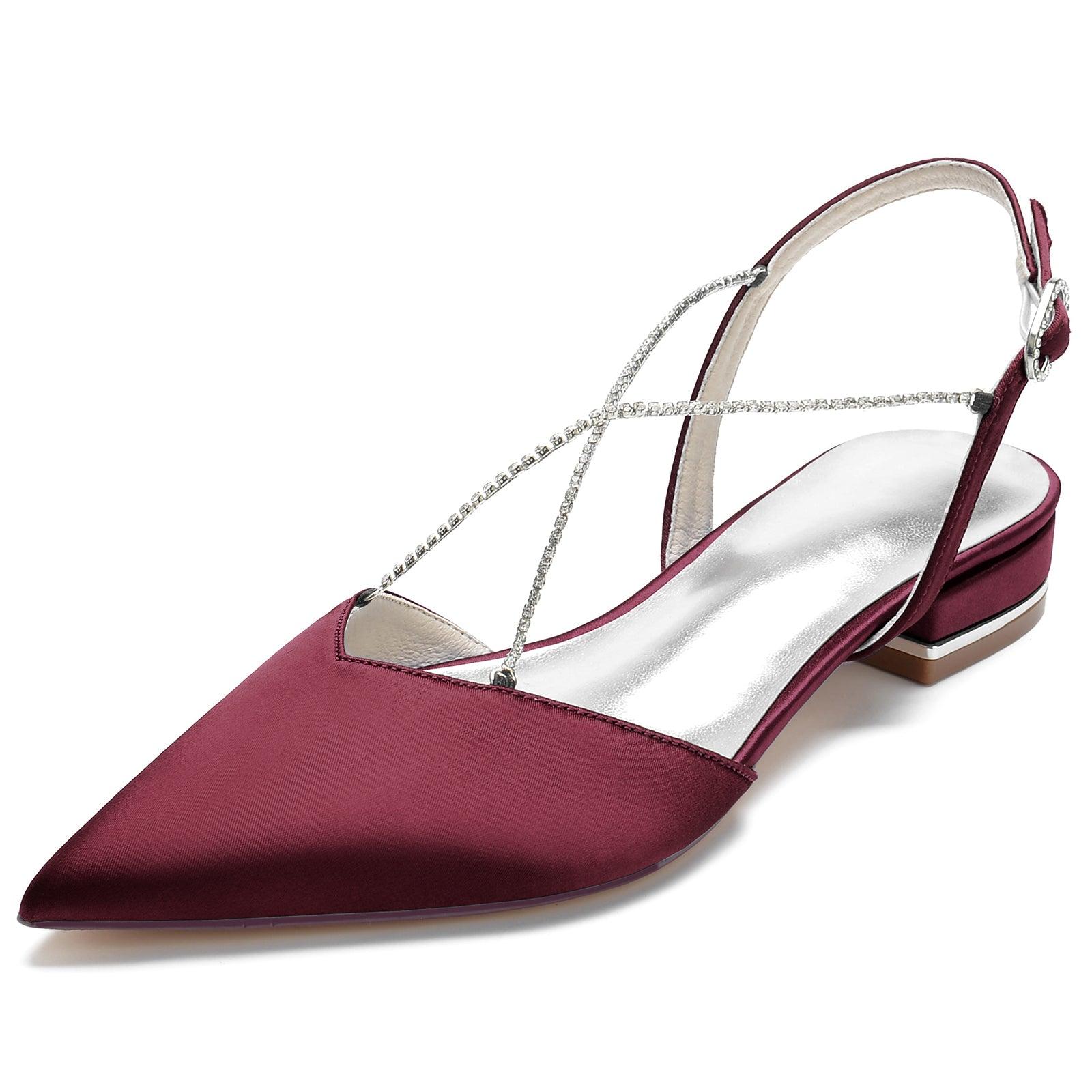 Flat Heel 2.5cm Silk-Like Shoes CK0256 - COCOMELODY