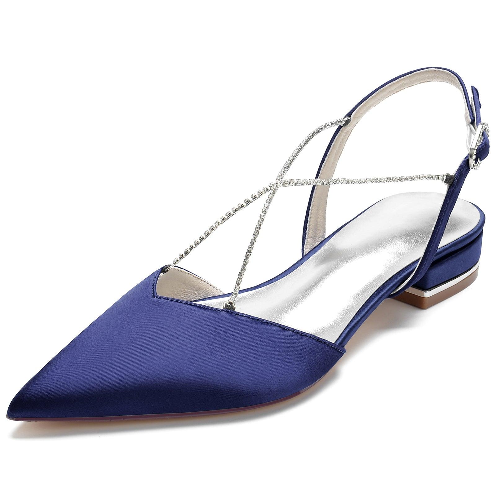 Flat Heel 2.5cm Silk-Like Shoes CK0256 - COCOMELODY