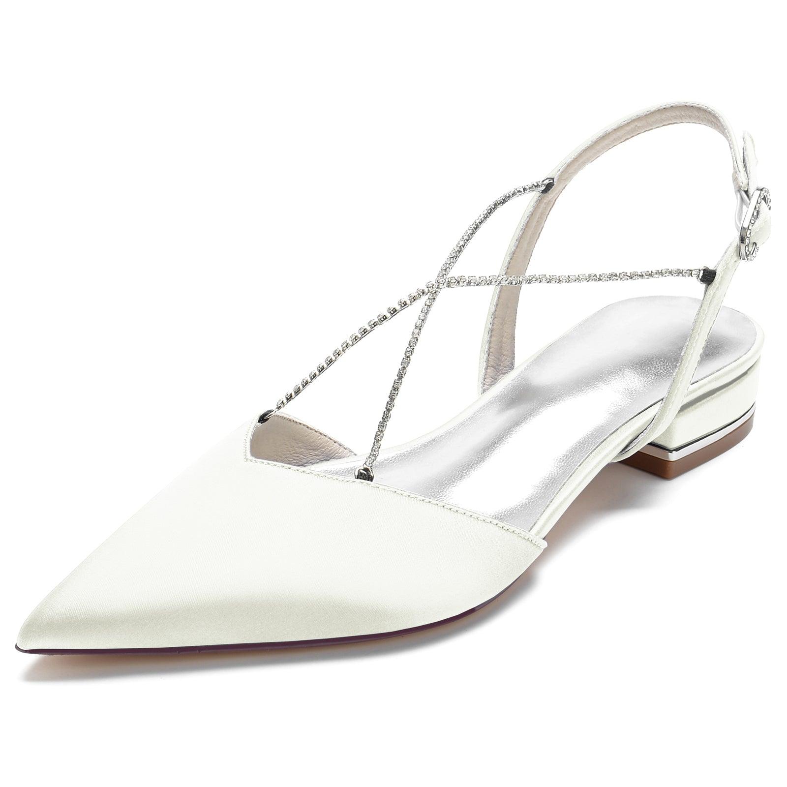 Flat Heel 2.5cm Silk-Like Shoes CK0256 - COCOMELODY