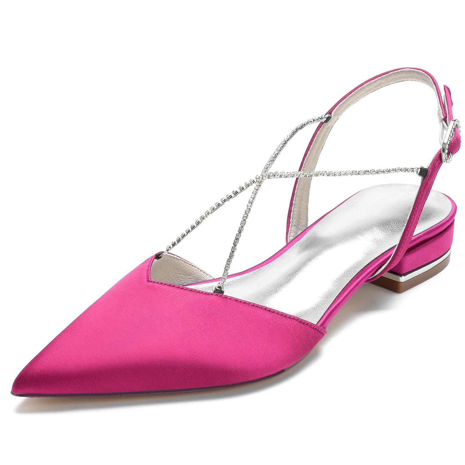 Flat Heel 2.5cm Silk-Like Shoes CK0256 - COCOMELODY