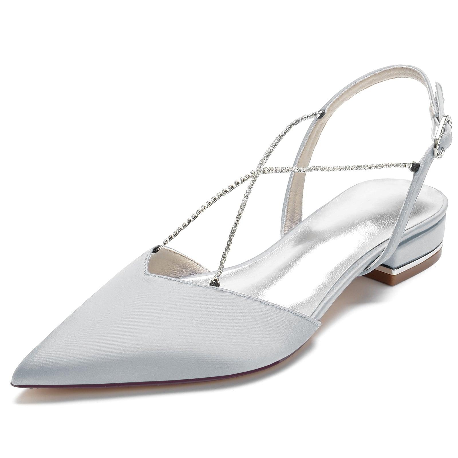 Flat Heel 2.5cm Silk-Like Shoes CK0256 - COCOMELODY
