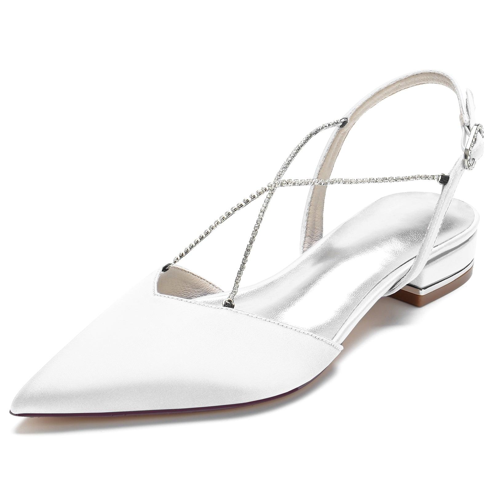 Flat Heel 2.5cm Silk-Like Shoes CK0256 - COCOMELODY