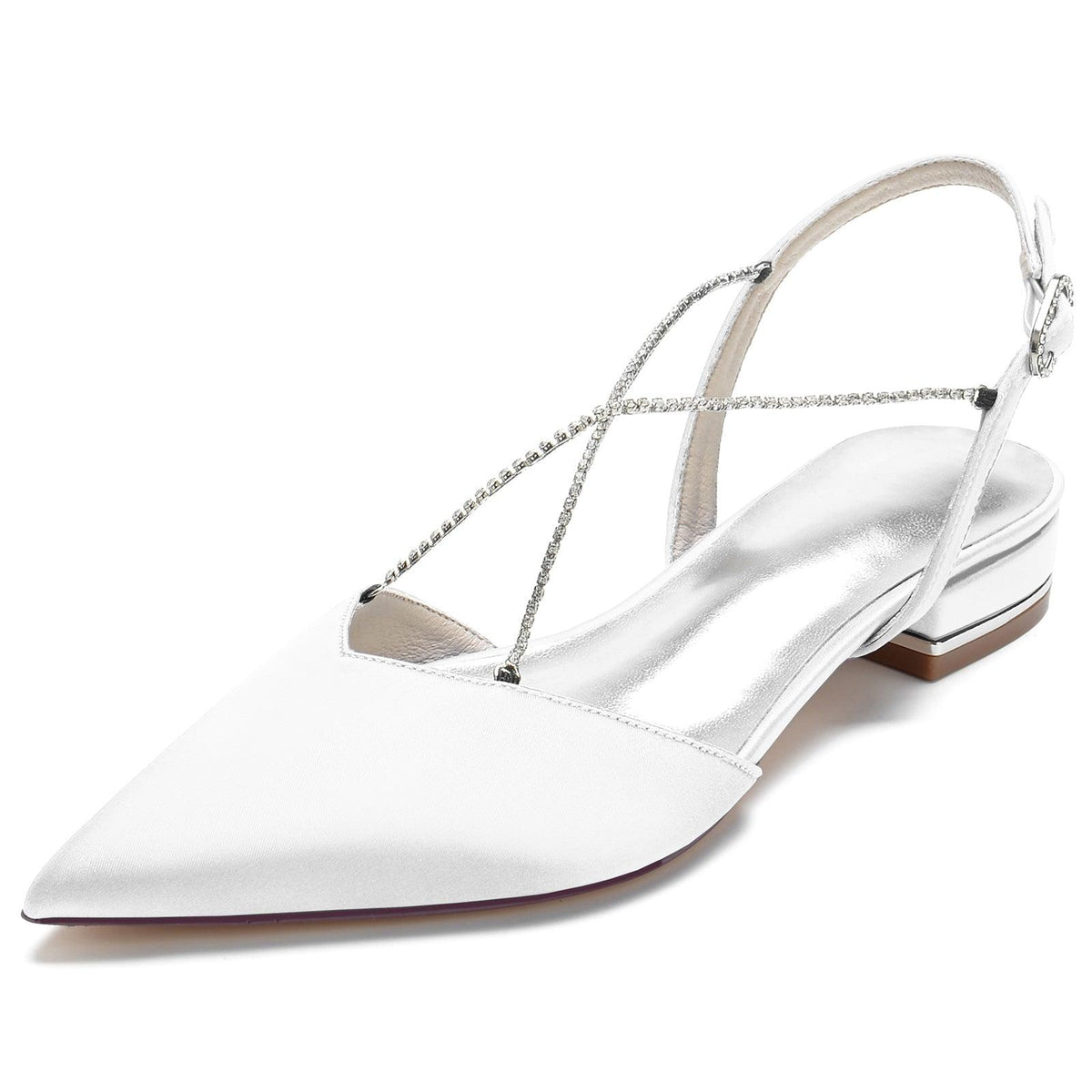 Flat Heel 2.5cm Silk-Like Shoes CK0256 - COCOMELODY