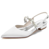 Flat Heel 2.5cm Silk-Like Shoes CK0262 - COCOMELODY