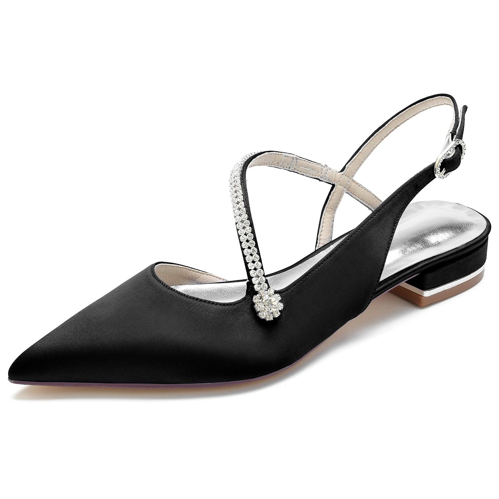 Flat Heel 2.5cm Silk-Like Shoes CK0263 - COCOMELODY