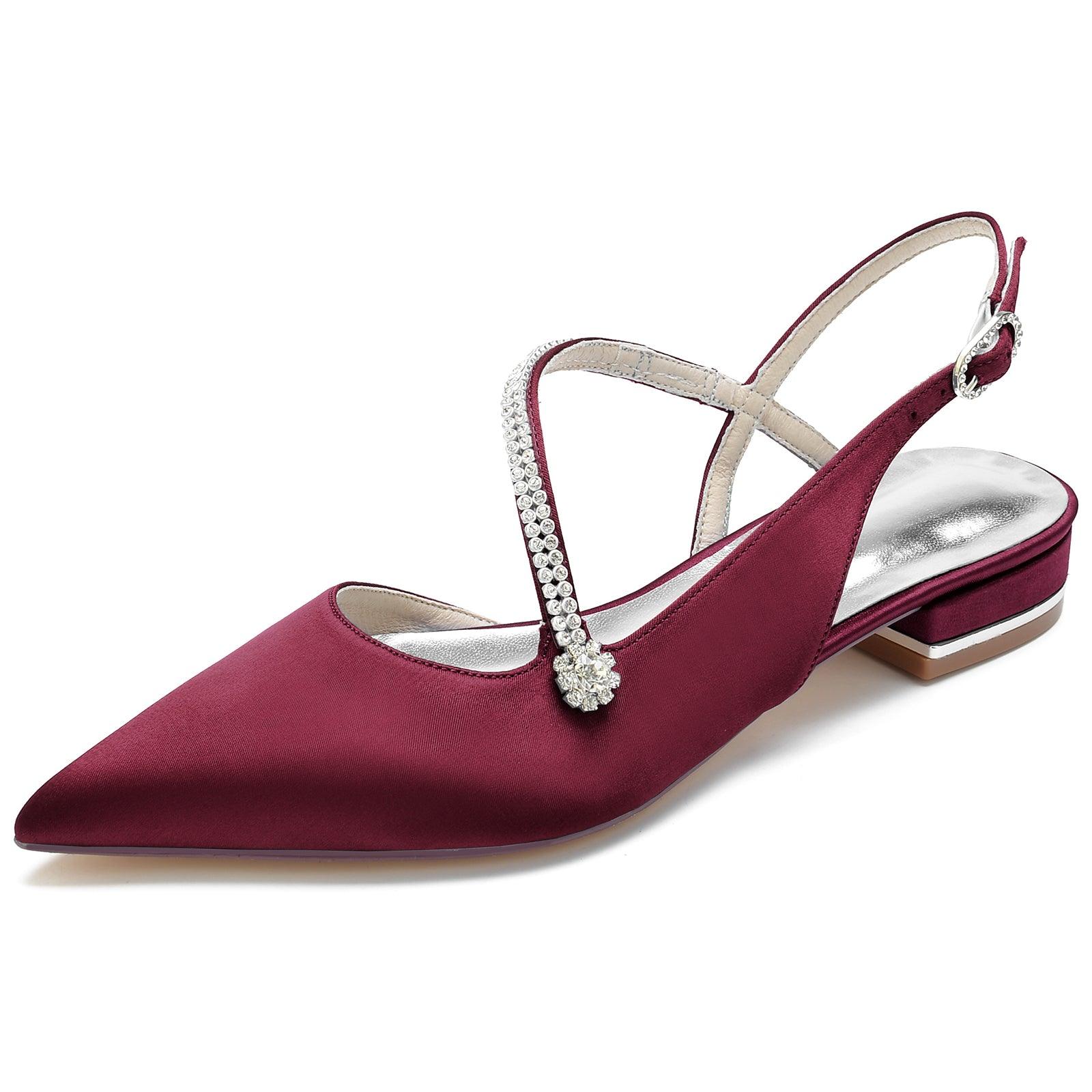Flat Heel 2.5cm Silk-Like Shoes CK0263 - COCOMELODY