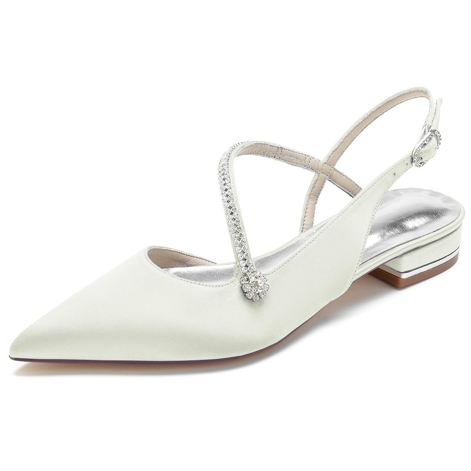 Flat Heel 2.5cm Silk-Like Shoes CK0263 - COCOMELODY