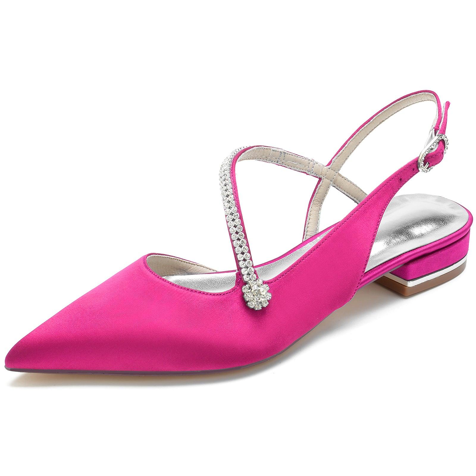 Flat Heel 2.5cm Silk-Like Shoes CK0263 - COCOMELODY