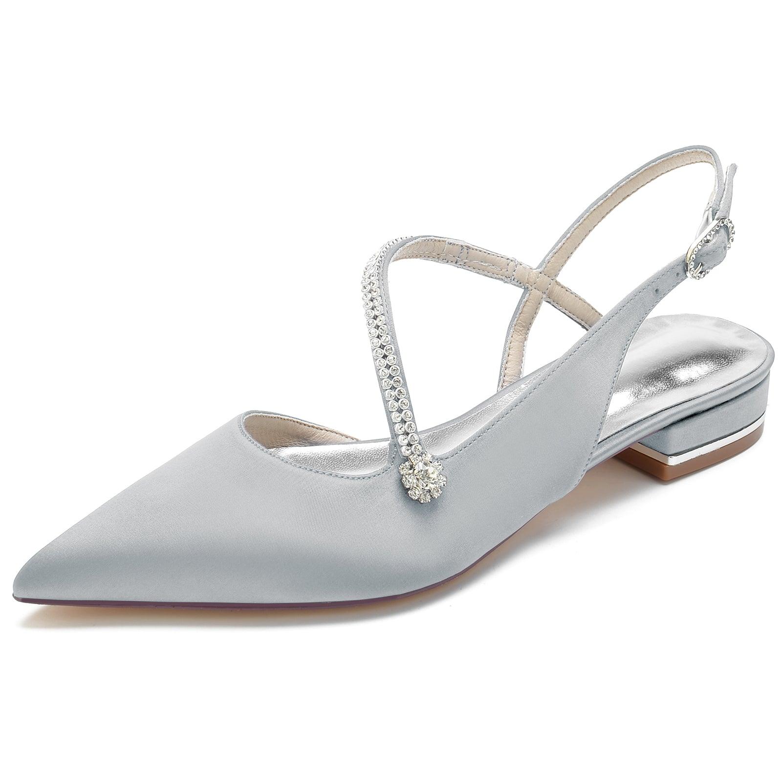 Flat Heel 2.5cm Silk-Like Shoes CK0263 - COCOMELODY