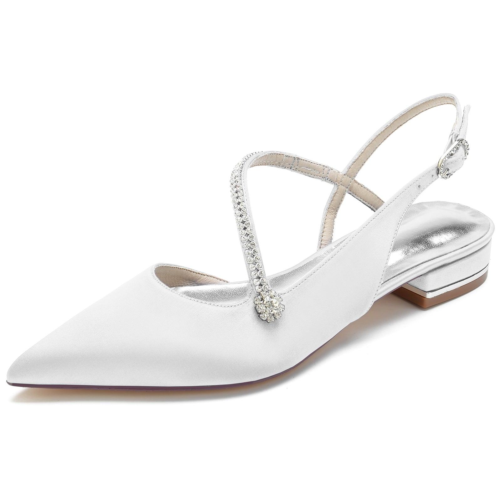 Flat Heel 2.5cm Silk-Like Shoes CK0263 - COCOMELODY