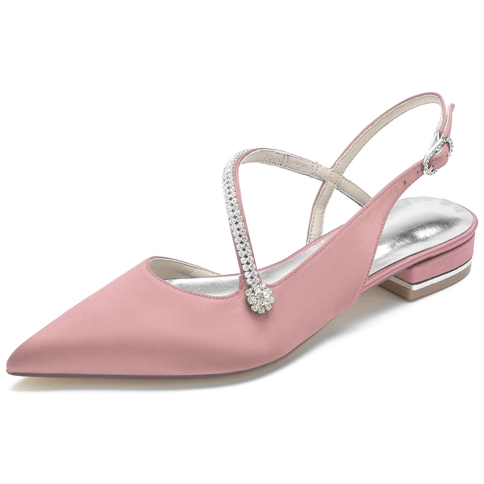 Flat Heel 2.5cm Silk-Like Shoes CK0263 - COCOMELODY