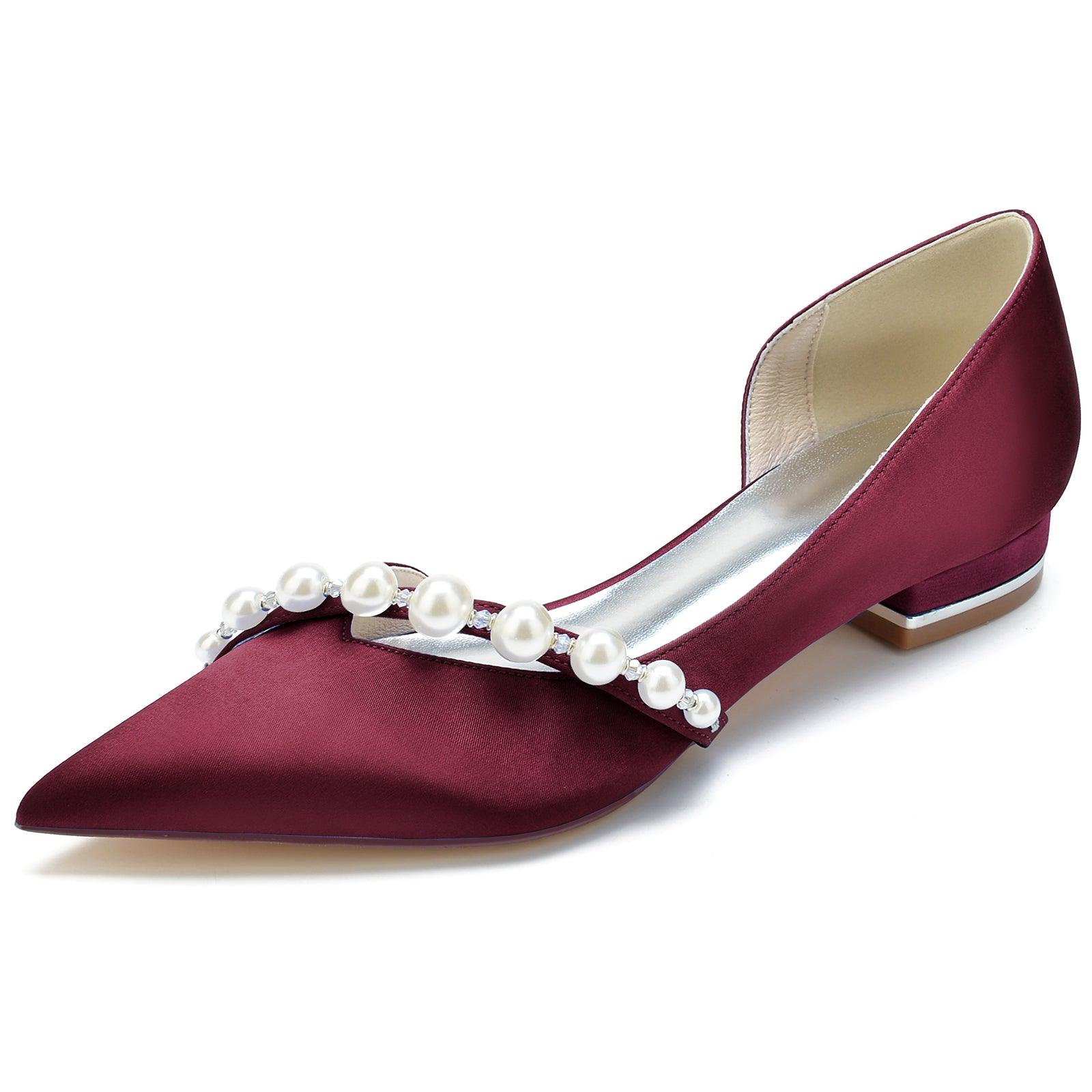 Flat Heel 2.5cm Silk-Like Shoes CK0264 - COCOMELODY