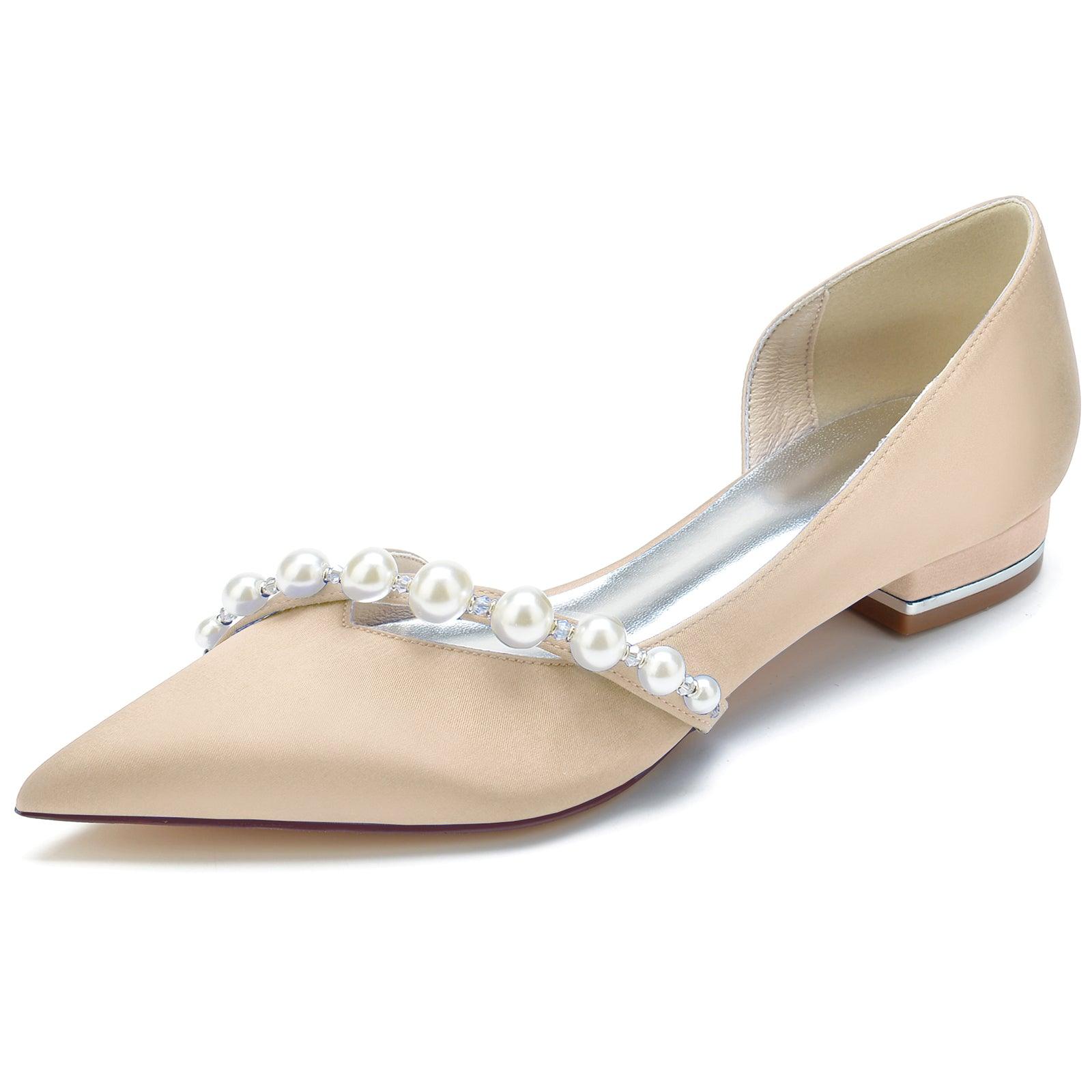 Flat Heel 2.5cm Silk-Like Shoes CK0264 - COCOMELODY