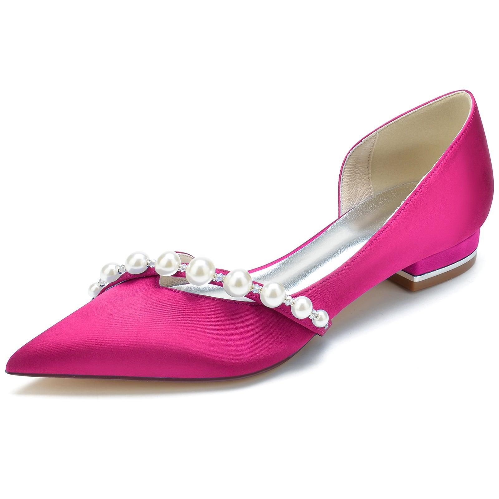 Flat Heel 2.5cm Silk-Like Shoes CK0264 - COCOMELODY