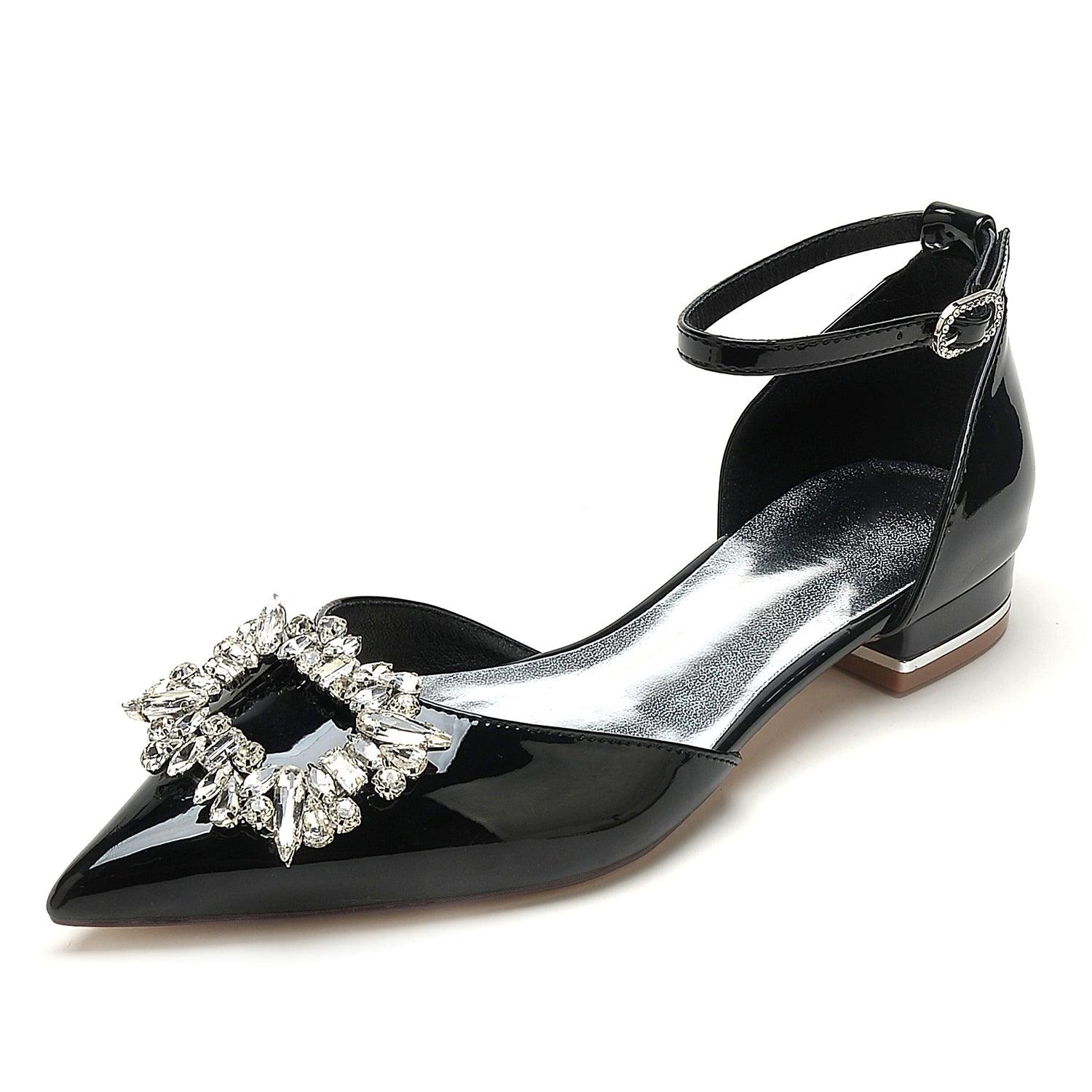 Flat Heel 2.5cm Patent Leather Shoes CK0266 - COCOMELODY