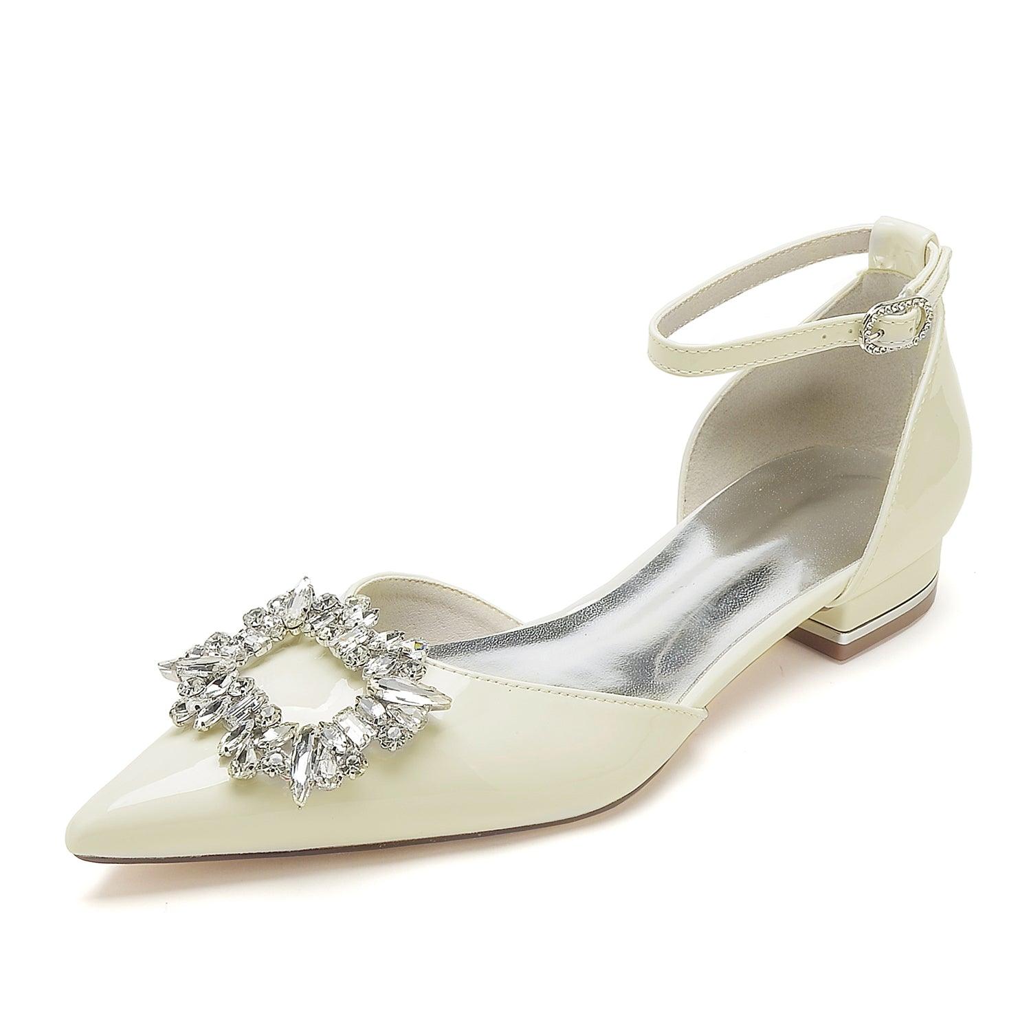 Flat Heel 2.5cm Patent Leather Shoes CK0266 - COCOMELODY
