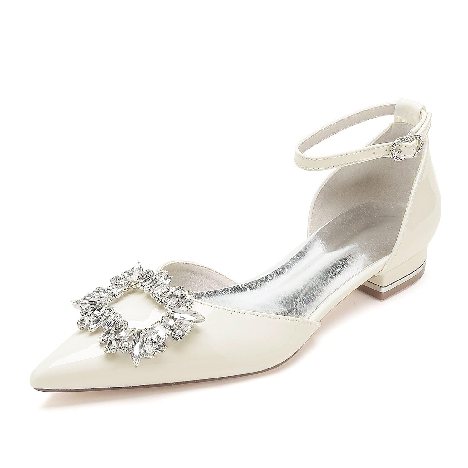 Flat Heel 2.5cm Patent Leather Shoes CK0266 - COCOMELODY