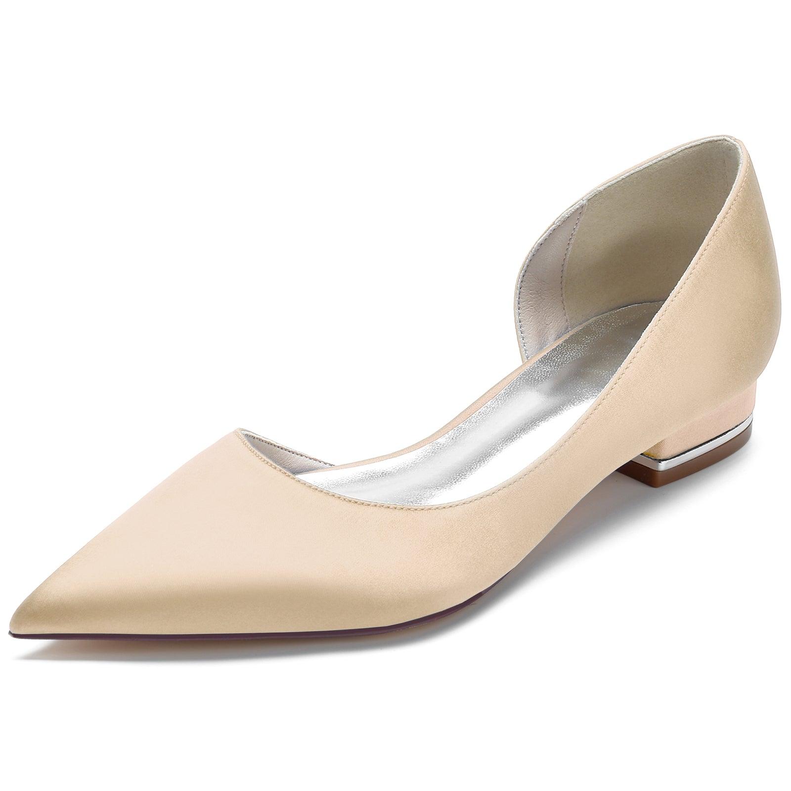 Flat Heel 2.5cm Silk-Like Shoes CK0267 - COCOMELODY
