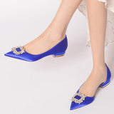 Flat Heel 2.5cm Silk-Like Shoes CK0268 - COCOMELODY