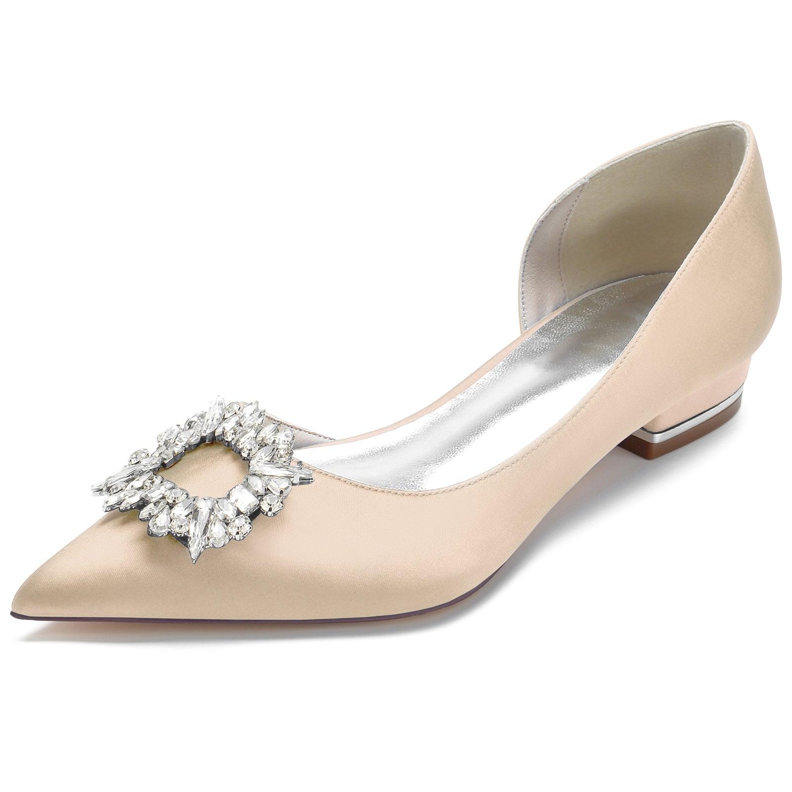Flat Heel 2.5cm Silk-Like Shoes CK0268 - COCOMELODY
