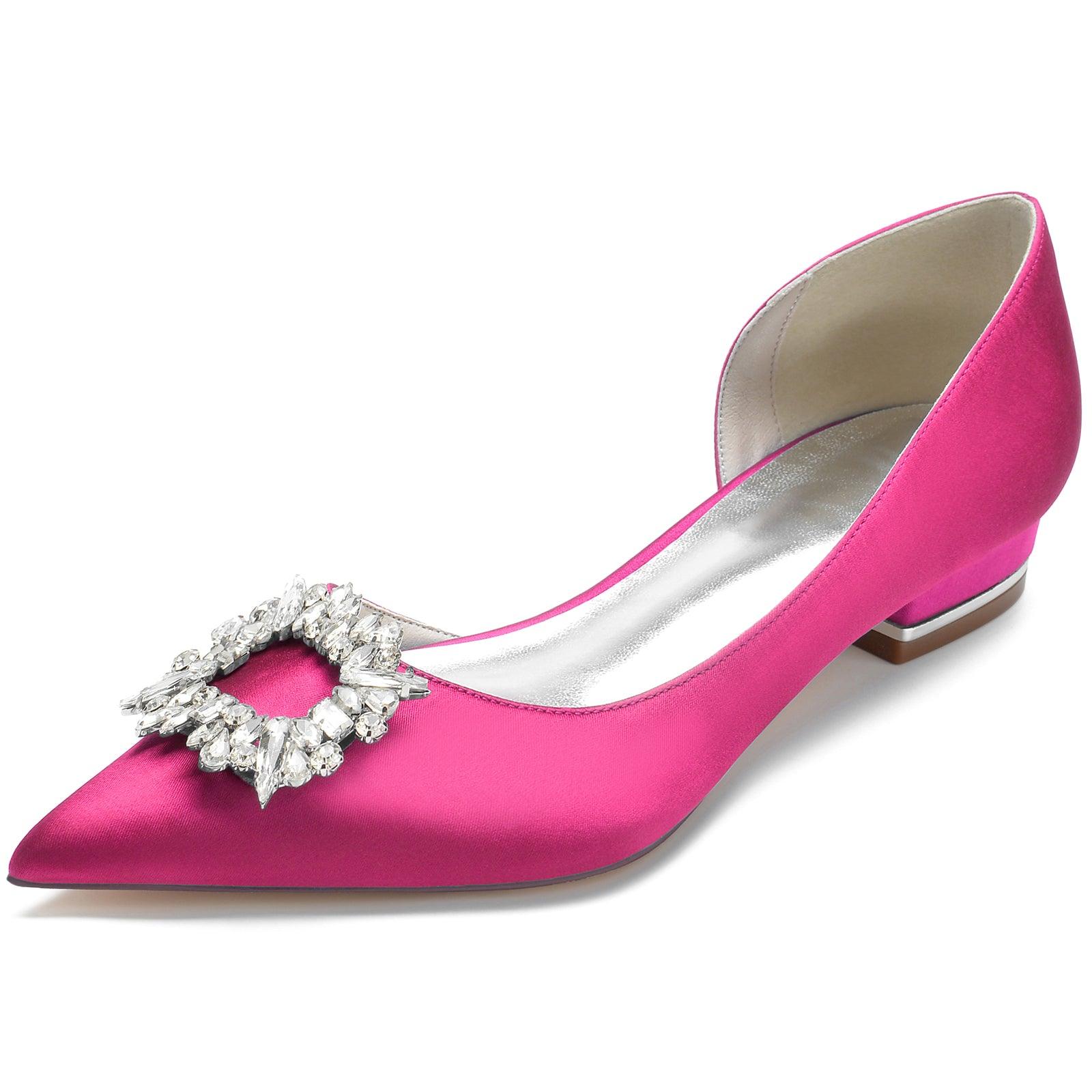Flat Heel 2.5cm Silk-Like Shoes CK0268 - COCOMELODY