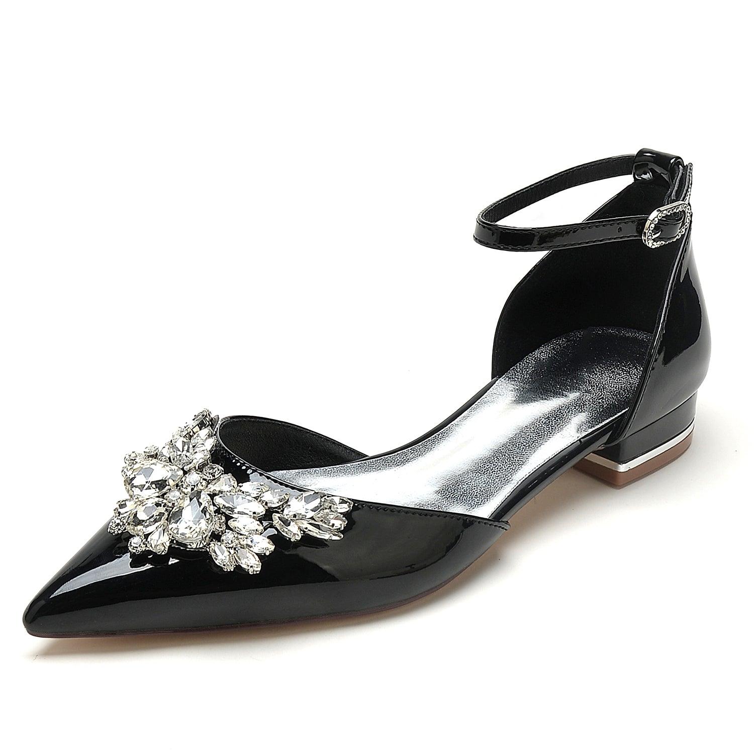 Flat Heel 2.5cm Patent Leather Shoes CK0269 - COCOMELODY