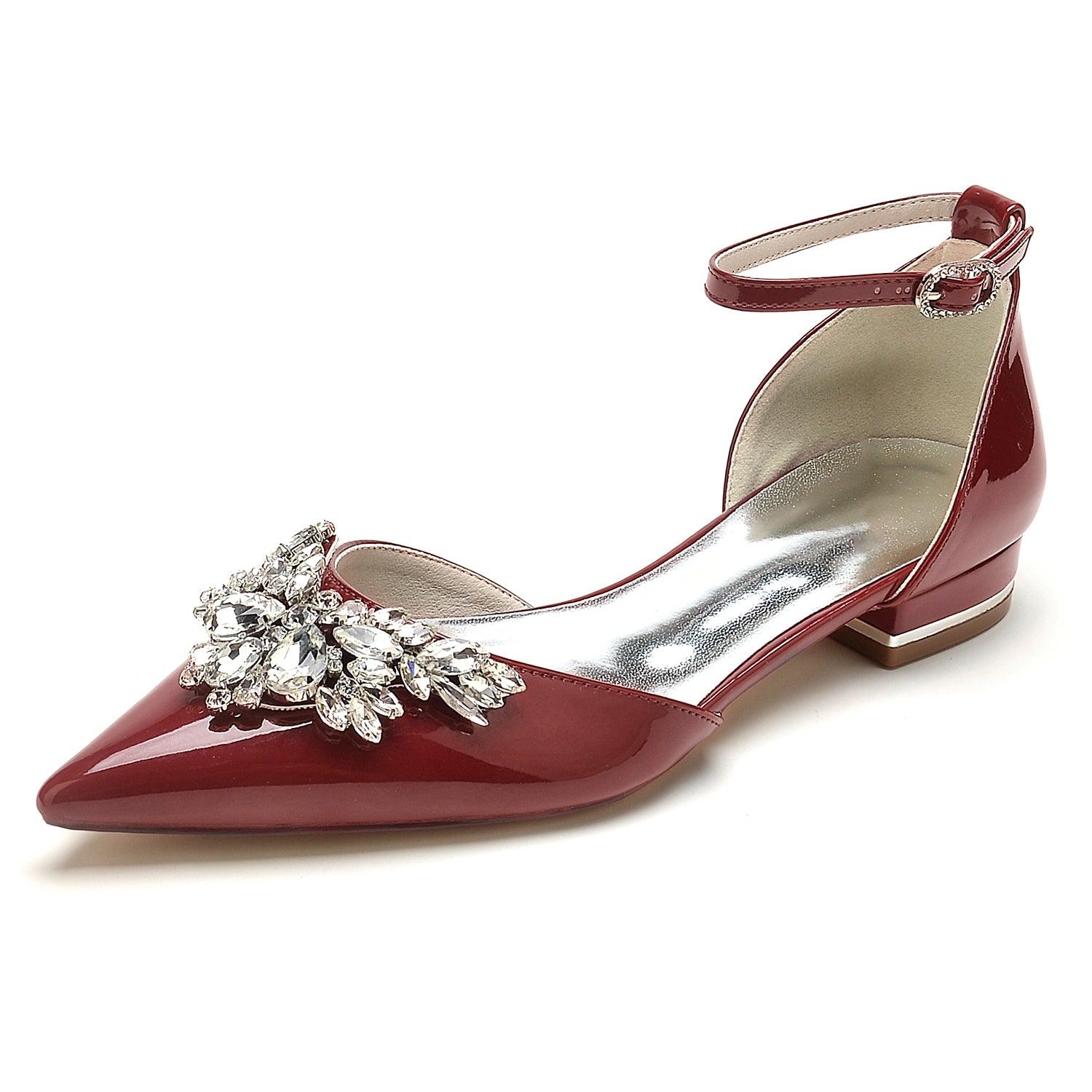 Flat Heel 2.5cm Patent Leather Shoes CK0269 - COCOMELODY