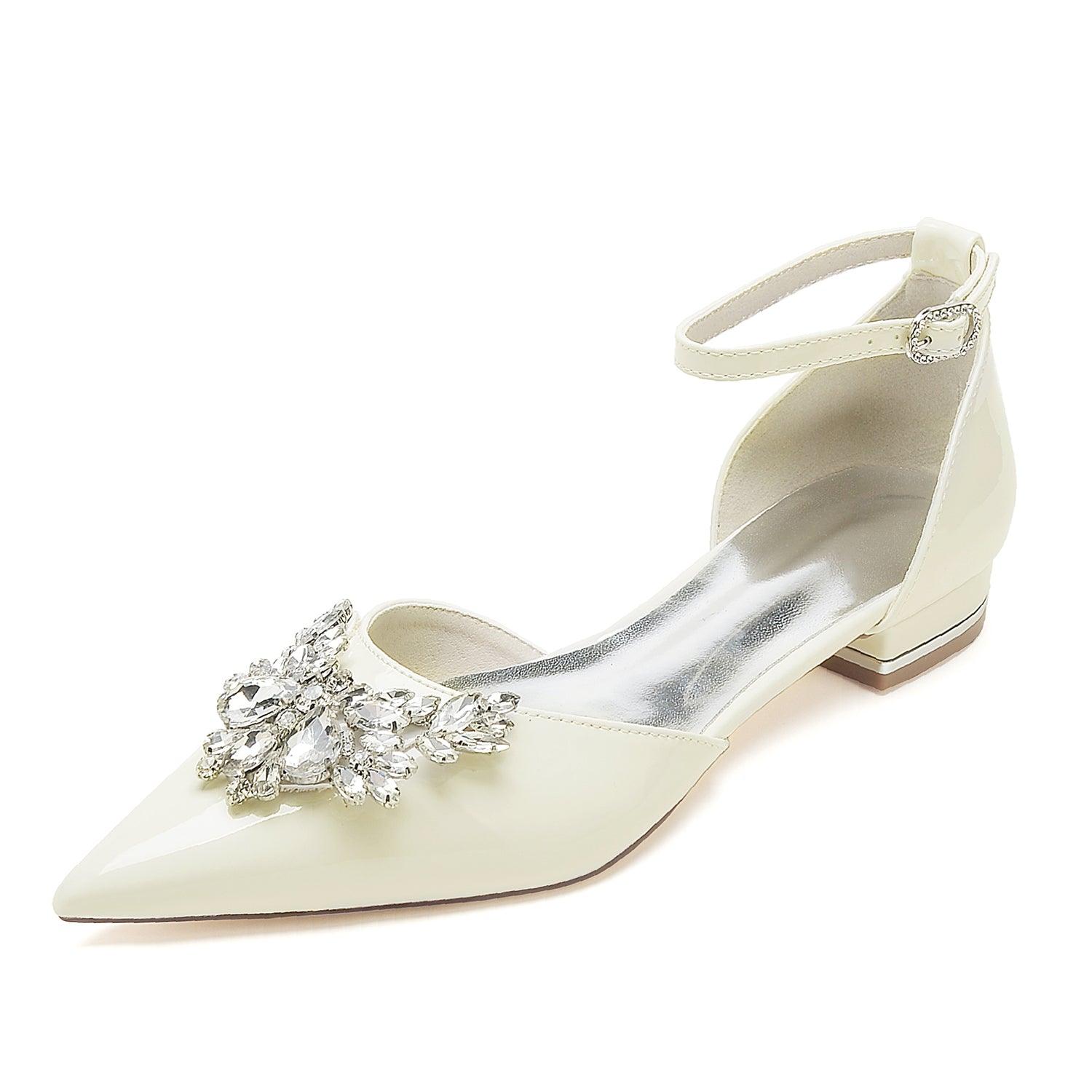 Flat Heel 2.5cm Patent Leather Shoes CK0269 - COCOMELODY