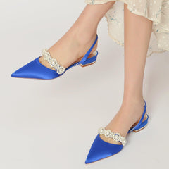 Flat Heel 2.5cm Silk-Like Shoes CK0271 - COCOMELODY