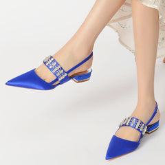 Flat Heel 2.5cm Silk-Like Shoes CK0273 - COCOMELODY
