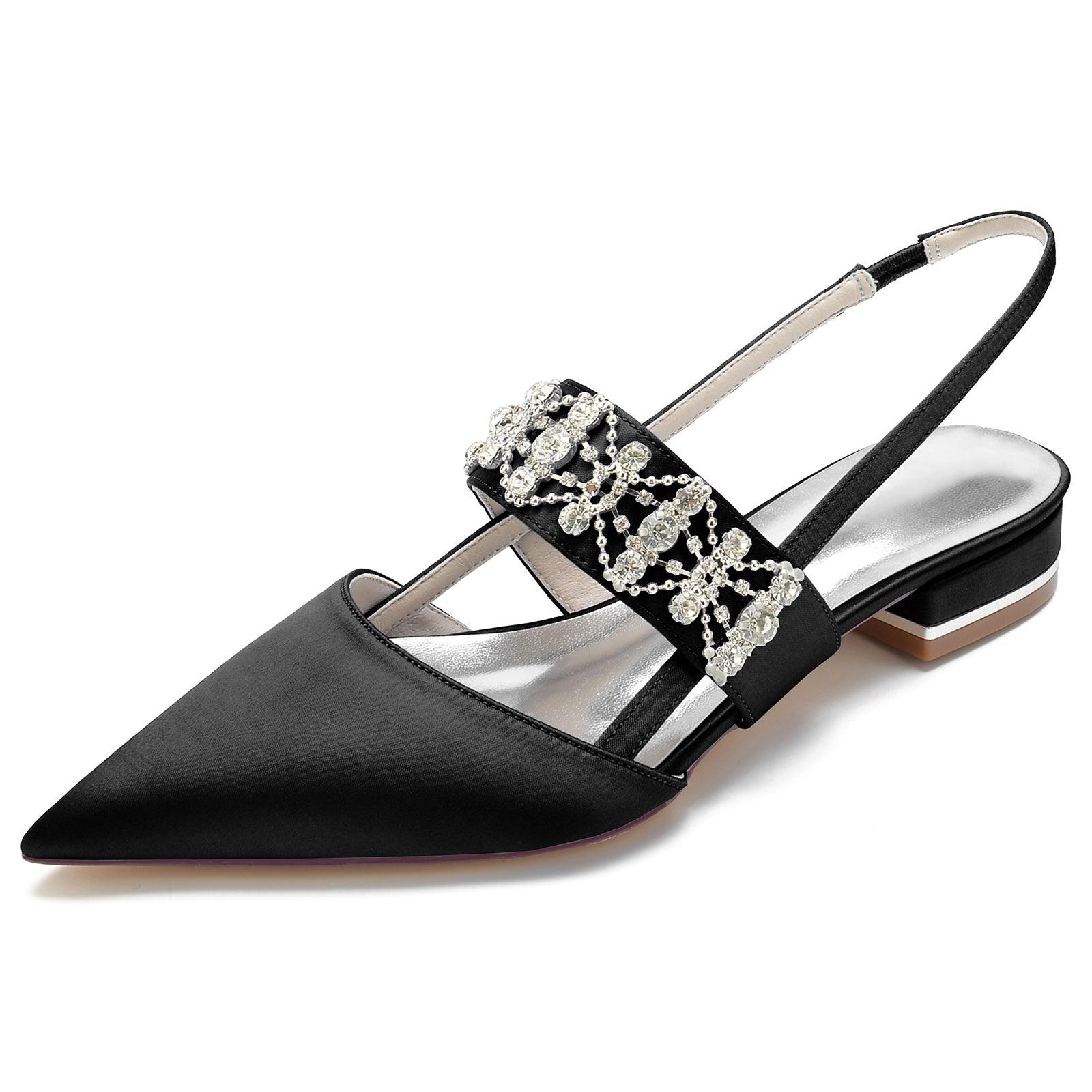 Flat Heel 2.5cm Silk-Like Shoes CK0273 - COCOMELODY