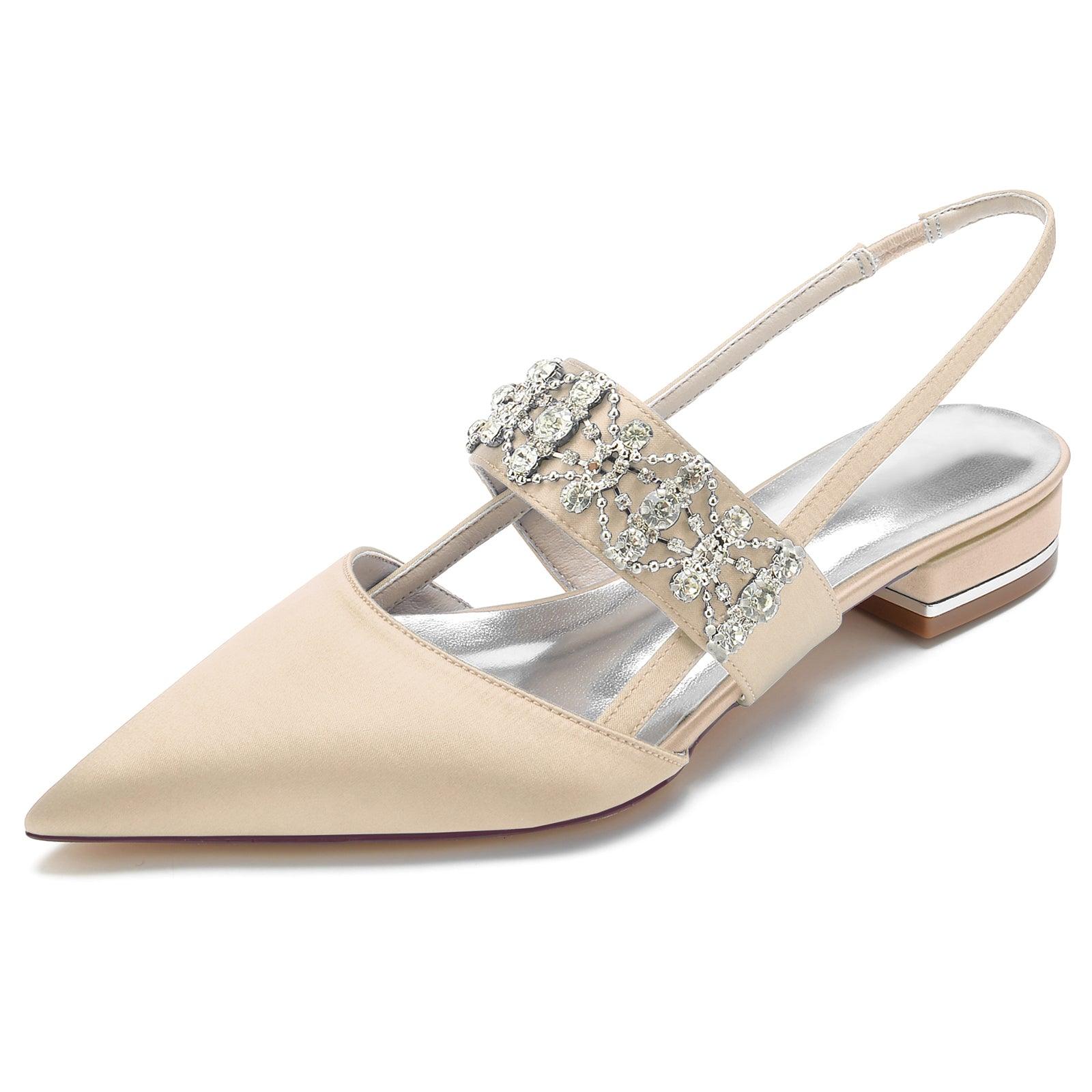 Flat Heel 2.5cm Silk-Like Shoes CK0273 - COCOMELODY