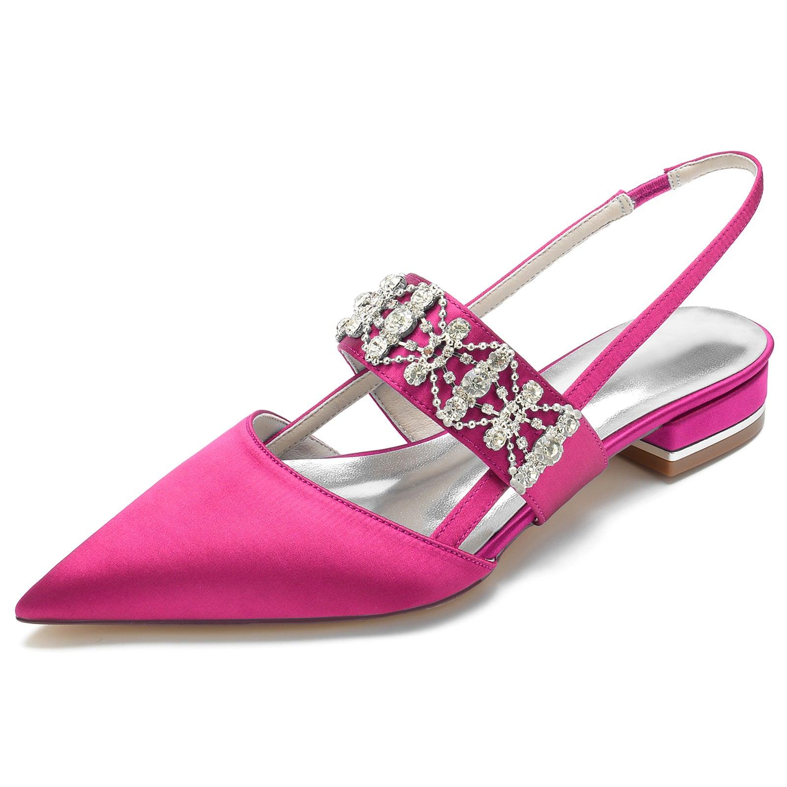 Flat Heel 2.5cm Silk-Like Shoes CK0273 - COCOMELODY