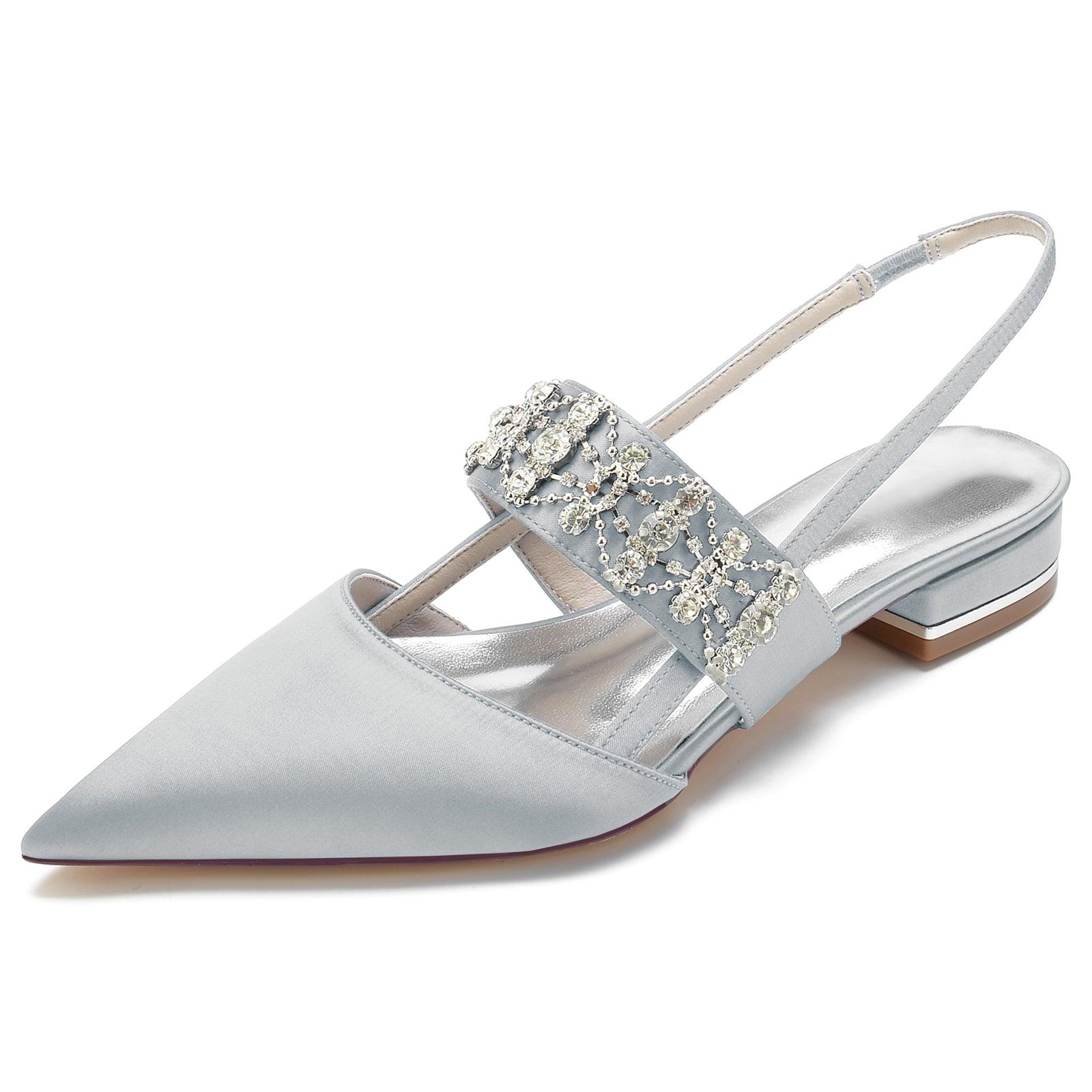 Flat Heel 2.5cm Silk-Like Shoes CK0273 - COCOMELODY