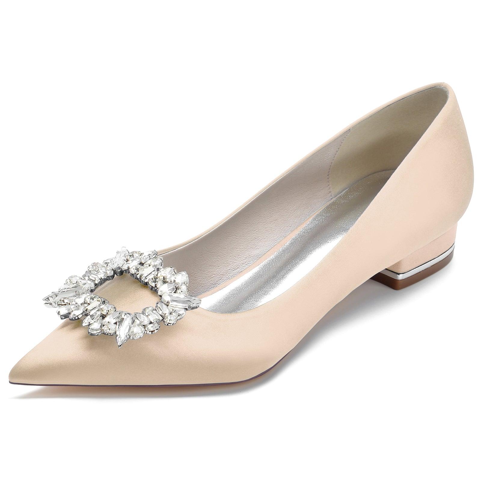 Flat Heel 2.5cm Silk-Like Shoes CK0275 - COCOMELODY