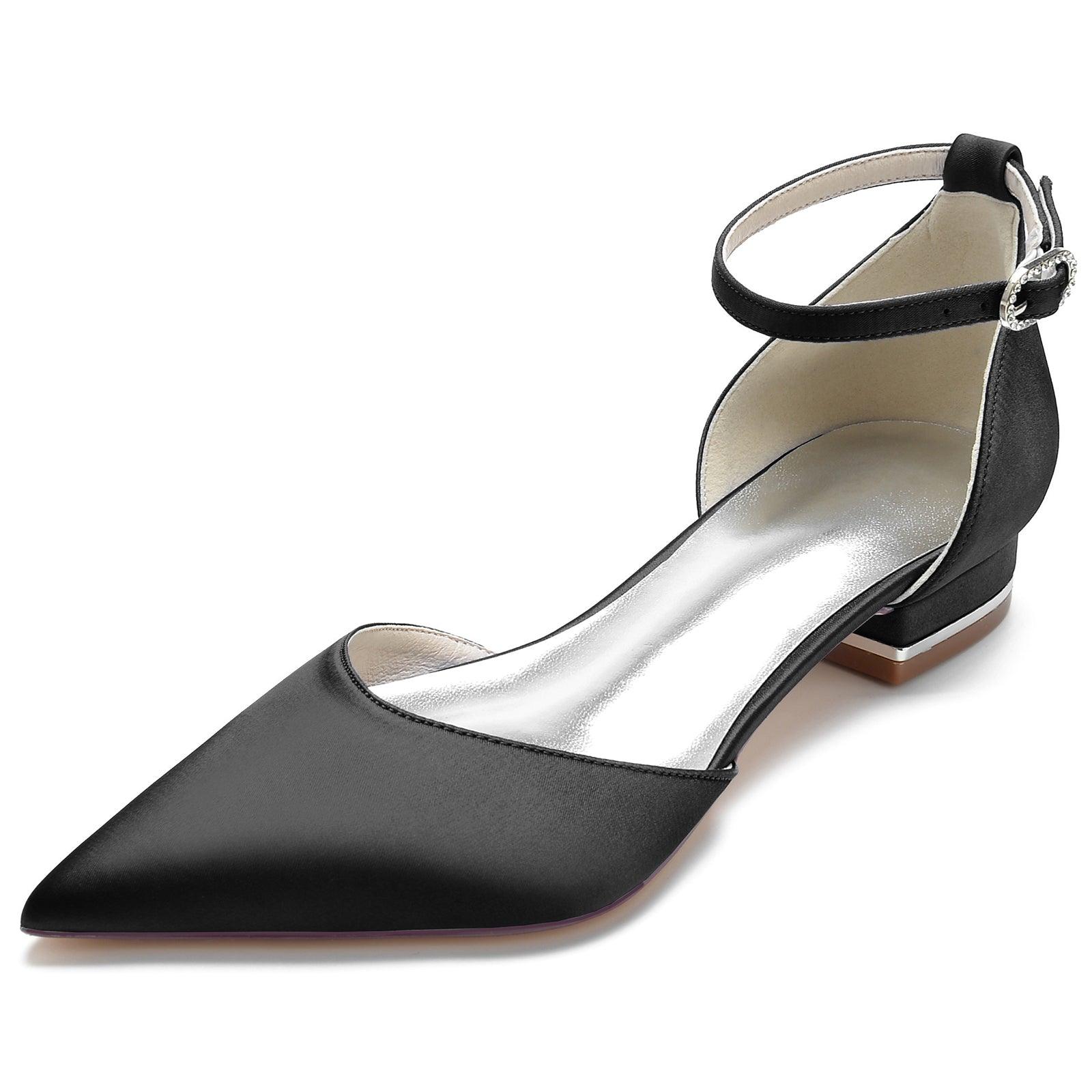 Flat Heel 2.5cm Silk-Like Lace Shoes CK0278 - COCOMELODY