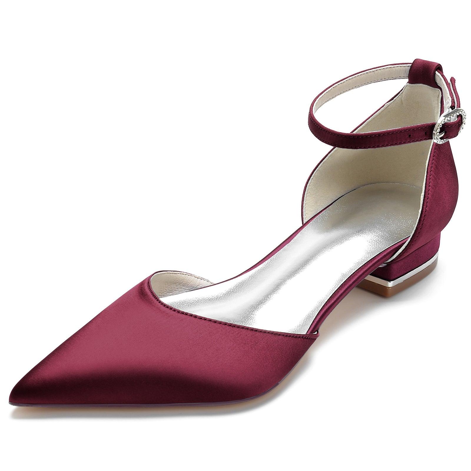 Flat Heel 2.5cm Silk-Like Lace Shoes CK0278 - COCOMELODY
