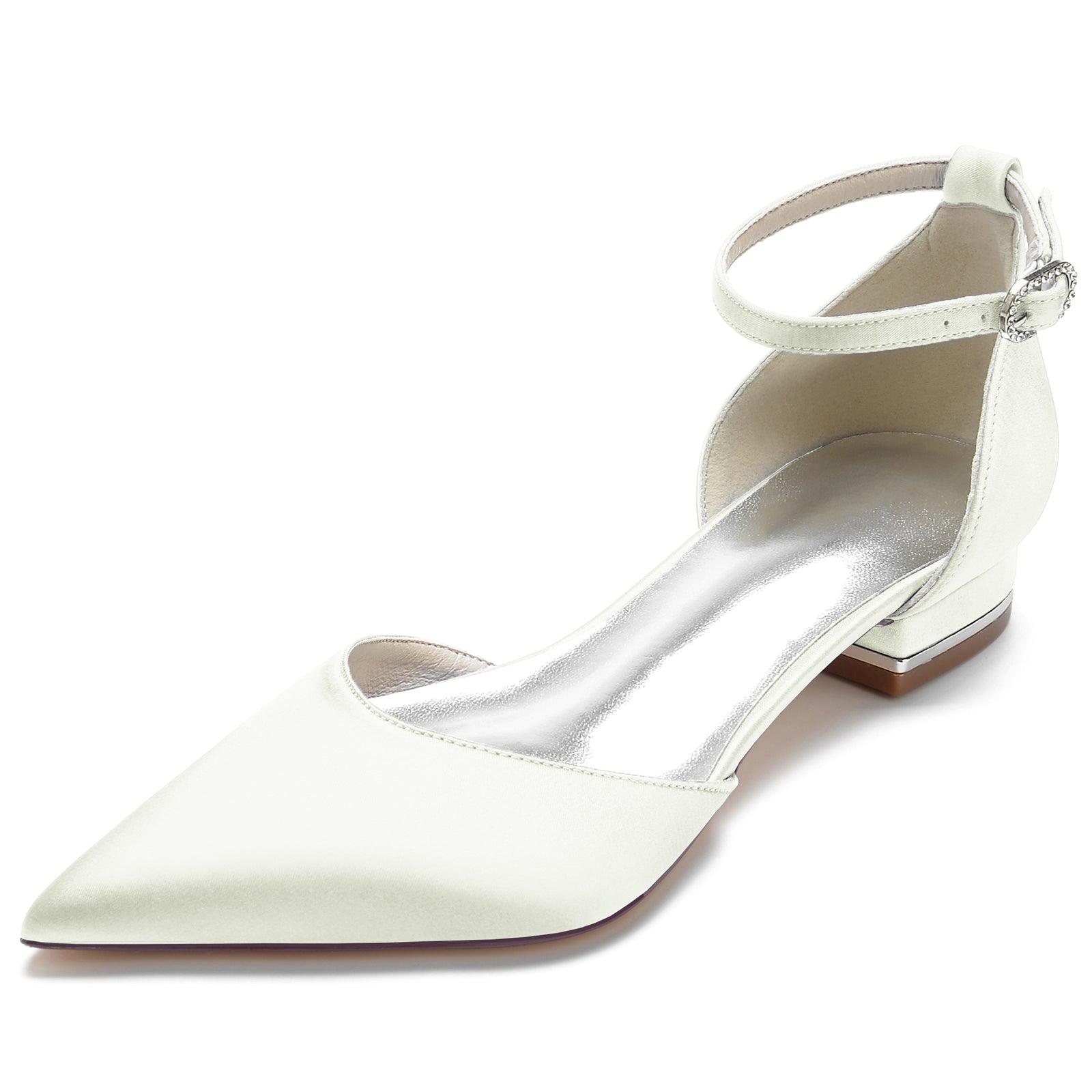 Flat Heel 2.5cm Silk-Like Lace Shoes CK0278 - COCOMELODY