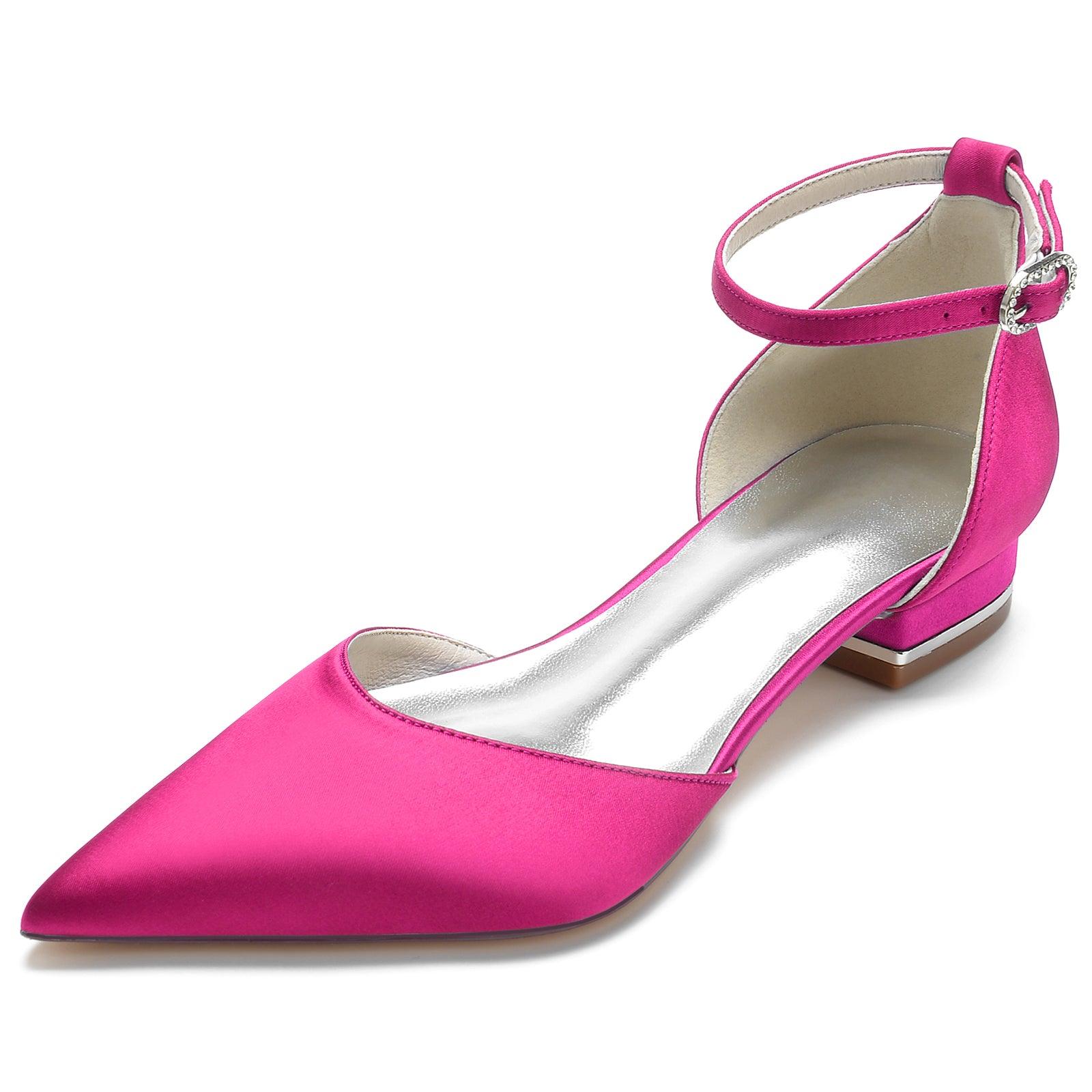 Flat Heel 2.5cm Silk-Like Lace Shoes CK0278 - COCOMELODY